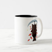 Fliegende Fox-Tasse Zweifarbige Tasse (VorderseiteRechts)