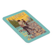 Fliegende Frauen - Curry, Alaska Magnet (Rechte Seite)