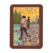 Fliegende Frauen - Curry, Alaska Magnet (Vertikal)