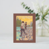 Fliegende Frauen - Wyoming Postkarte (Stehend Vorderseite)