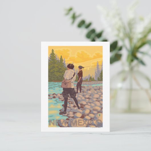 Fliegende FrauenNew Mexico Postkarte (Stehend Vorderseite)