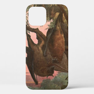 Fliegende Füchse von Austen, Vintage Wildtiere iPhone 12 Hülle