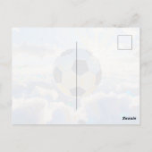 Fliegende Fußball-Ball-Kunst (Ölgemälde Nr. 3) Postkarte (Rückseite)