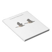 Fliegende Gänse Notepad Notizblock (angewinkelt)