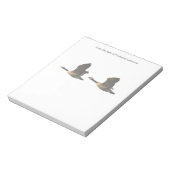 Fliegende Gänse Notepad Notizblock (Rotiert)