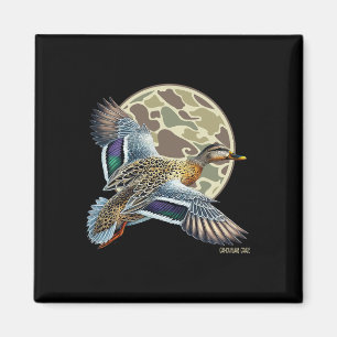 Fliegende gefleckte Enten-Tarnung Camo-Entenjagd C Magnet