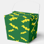 Fliegende gelbe Halloween-Fledermäuse Geschenkschachtel (Vorderseite)