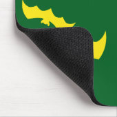 Fliegende gelbe Halloween-Fledermäuse Mousepad (Ecke)