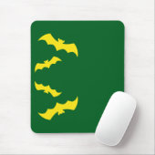 Fliegende gelbe Halloween-Fledermäuse Mousepad (Mit Mouse)