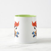 Fliegende Giraffe mit rotem Umhang. Tasse (Zentrum)