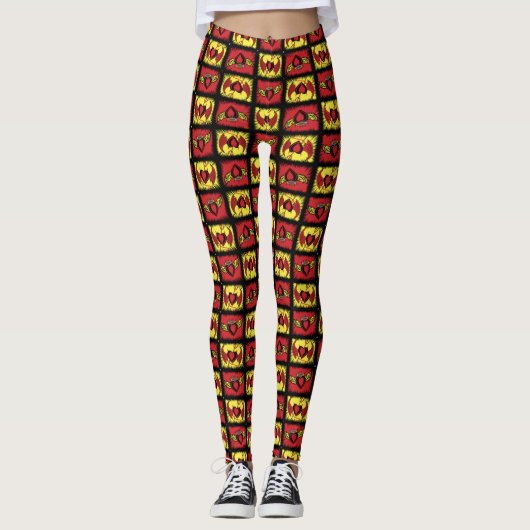Fliegende Herzen Leggings (Vorderseite)