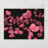 Fliegende Herzen Postkarte (Vorderseite)