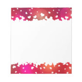 Fliegende Herzklammer - Notepad Notizblock (Vorderseite)