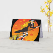 fliegende Hexe_2 Karte (Gelbe Blume)