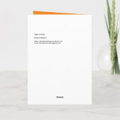 Fliegende Hexe auf Besen Karte (Rückseite)