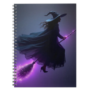 Fliegende Hexe Halloween Notizblock