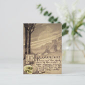Fliegende Hexe Postkarte (Stehend Vorderseite)