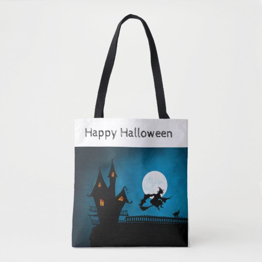 Fliegende Hexe Tasche (Vorderseite)