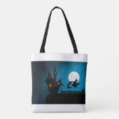 Fliegende Hexe Tasche (Rückseite)