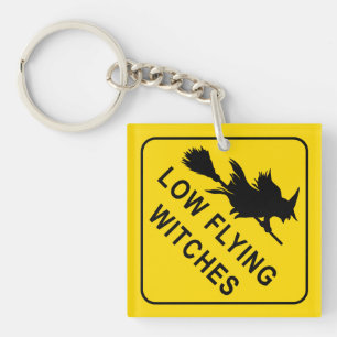 Fliegende Hexen, Warnzeichen Schlüsselanhänger
