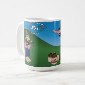 Fliegende Hillbillies-Tasse Kaffeetasse (Vorderseite Links)