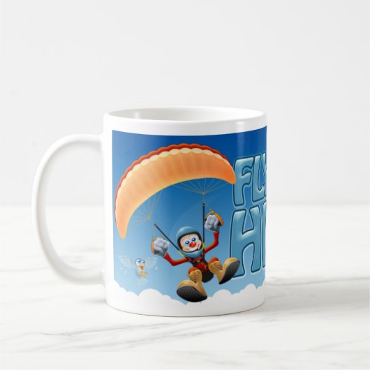 Fliegende hohe Gleitschirm-Tasse Kaffeetasse (Links)