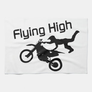 Fliegende hohe Schmutz-Fahrrad-Bremsung Handtuch