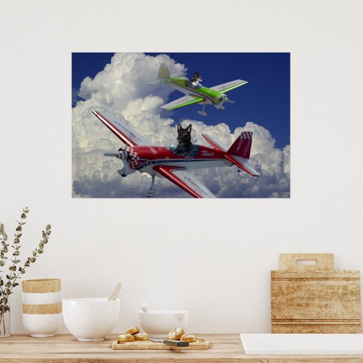 Fliegende Hunde 5 Poster (Küche)