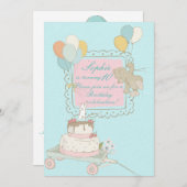 Fliegende Hunde und Vögel - Kinder Einladung zum G (Vorne/Hinten)