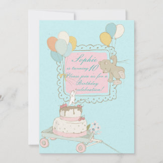 Fliegende Hunde und Vögel - Kinder Einladung zum G