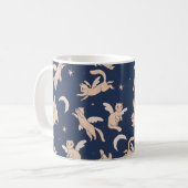 Fliegende Katze Galaxie  Kaffeetasse (Vorderseite Links)