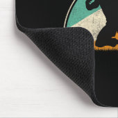 Fliegende Kick-Silhouette Mousepad (Ecke)