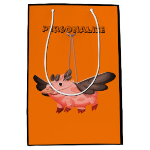 Fliegende Krähenkostüme fallen niedliche Herbstkin Mittlere Geschenktüte