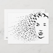 Fliegende Krallen oder optische Illusion Postkarte (Vorne/Hinten)