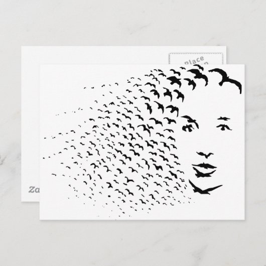 Fliegende Krallen oder optische Illusion Postkarte (Vorne/Hinten)