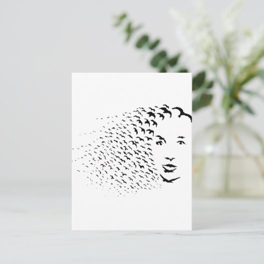 Fliegende Krallen oder optische Illusion Postkarte (Stehend Vorderseite)