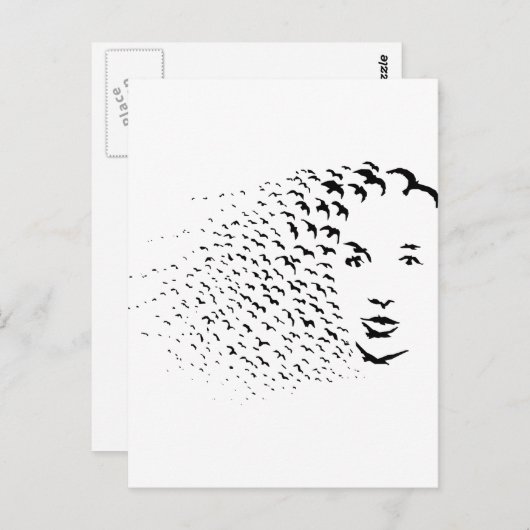 Fliegende Krallen oder optische Illusion Postkarte (Vorne/Hinten)