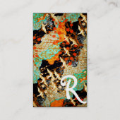 FLIEGENDE KRÄNE, BLUMEN VISITENKARTE (Rückseite)