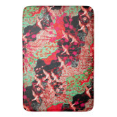 FLIEGENDE KRÄNE, FRÜHSTÜCKE BLUMEN Roter Japanisch Badematte (Vorderseite Vertikal)