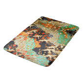 FLIEGENDE KRÄNE MIT FRÜHBLUMEN, Japanisch Badematte (Schrägansicht)