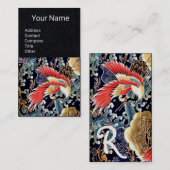 FLIEGENDE KRÄNE, WELLEN, FRÜHSTÜCKE BLUMEN VISITENKARTE (Vorne/Hinten)