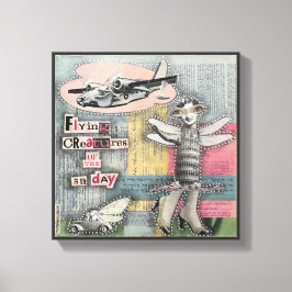 Fliegende Kreaturen des 5. Tages von Natalie Schor Leinwanddruck