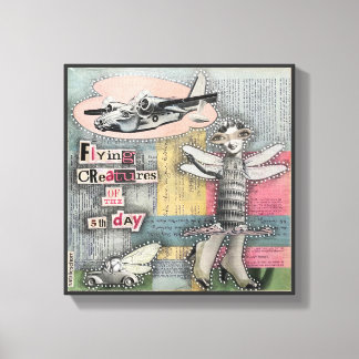 Fliegende Kreaturen des 5. Tages von Natalie Schor Leinwanddruck