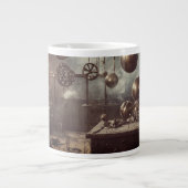 Fliegende Kugeln, in einem Steampunkellabor Jumbo-Tasse (Vorderseite)
