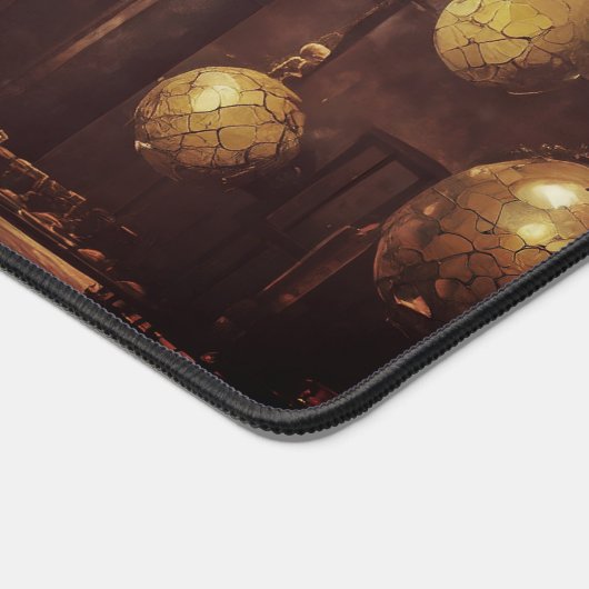 Fliegende Kugeln, in einem Steampunkellabor Schreibtischunterlage (Ecke)