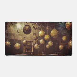 Fliegende Kugeln, in einem Steampunkellabor Schreibtischunterlage