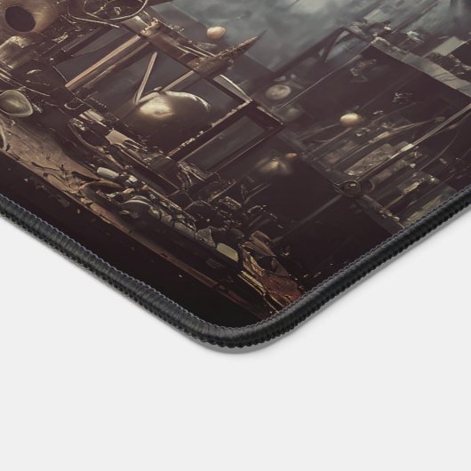 Fliegende Kugeln, in einem Steampunkellabor Schreibtischunterlage (Ecke)