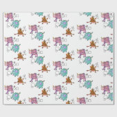 Fliegende Kuhwackelpapier Geschenkpapier (Flach)