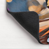 Fliegende Lady Hood Ornament Mousepad (Ecke)