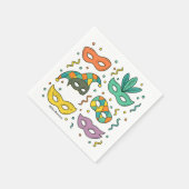 Fliegende Masken Serviette (Ecke)